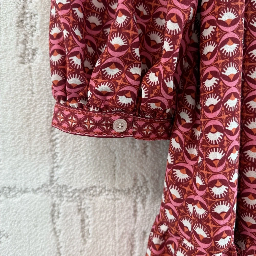 Max Studio Red Patterned Dress - Picture 10 of 14